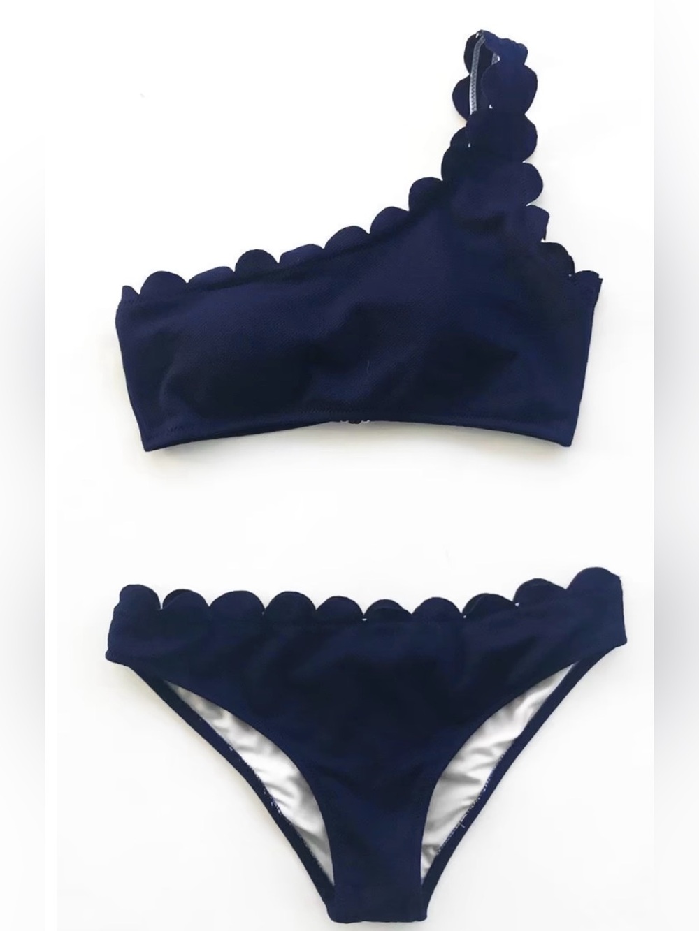 NWT Cupshe Miss The Past One Shoulder Bikini Set